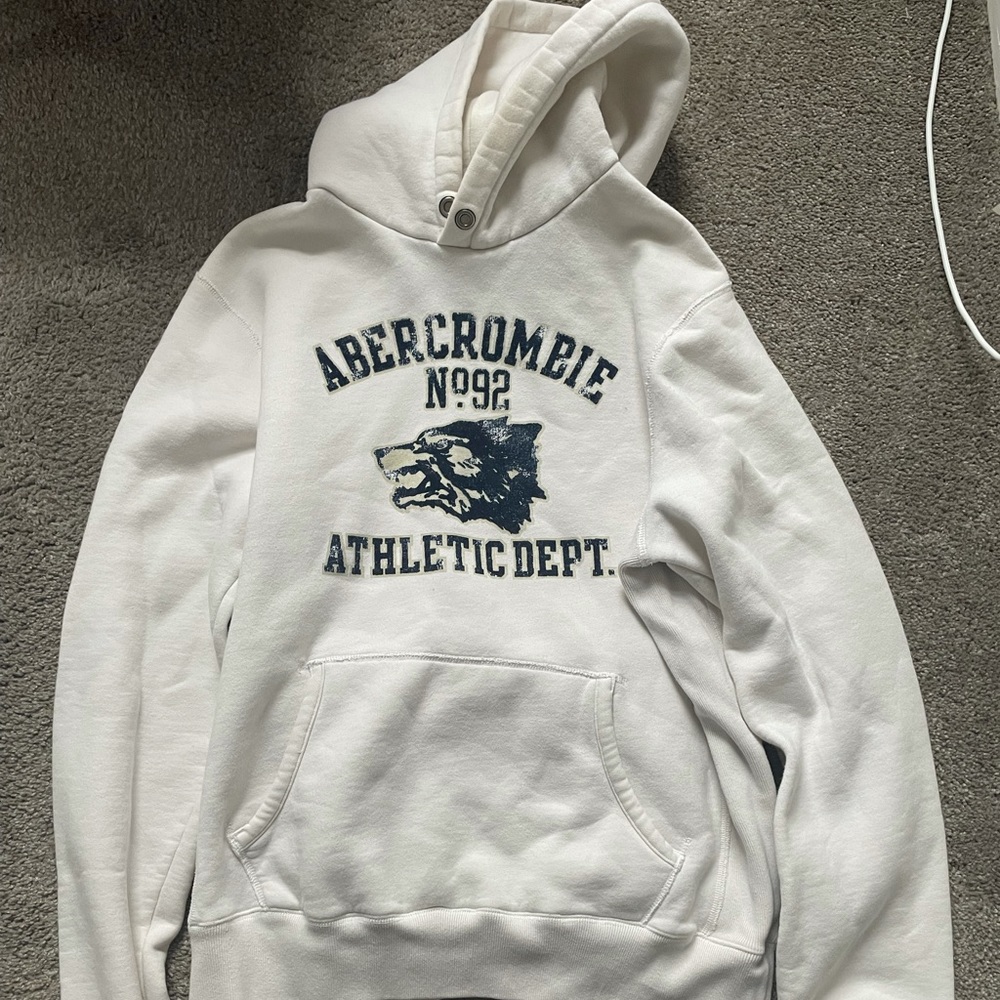 Cream Abercrombie Hoodie